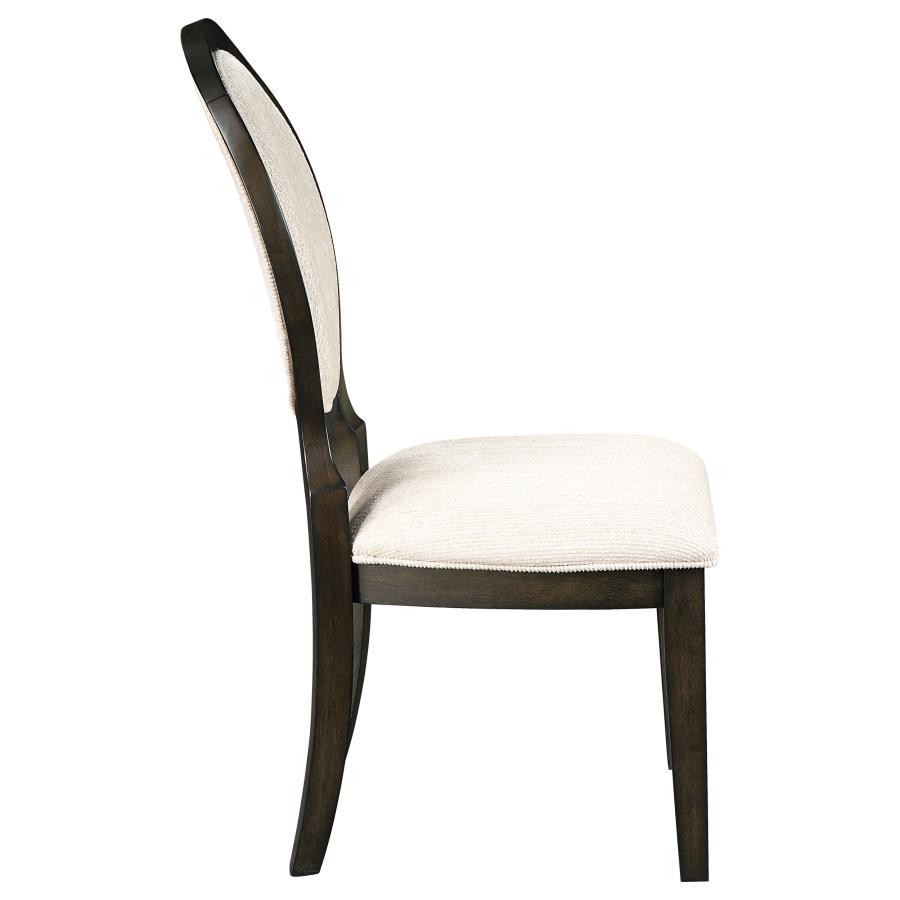 Twyla Oval Back Dining Side Chair Dark Cocoa (Set of 2) view 9