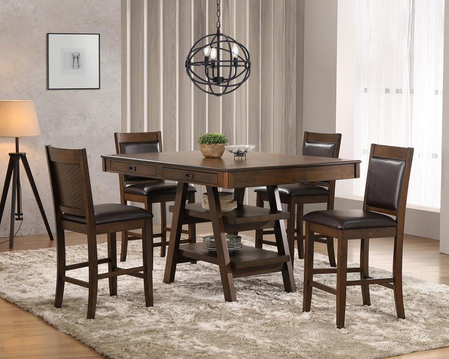 Dewey Rectangular 60-inch Counter Height Dining Table Walnut view 10
