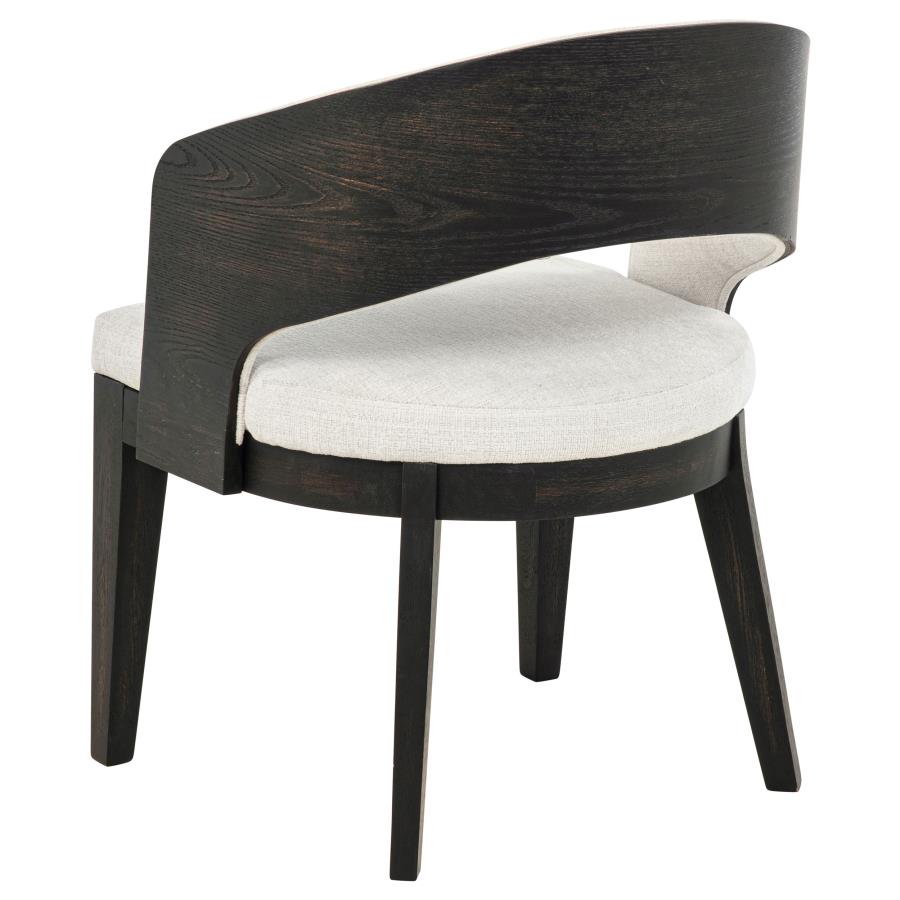 Leandro 7-piece Round Dining Table Set Burnished Black view 8