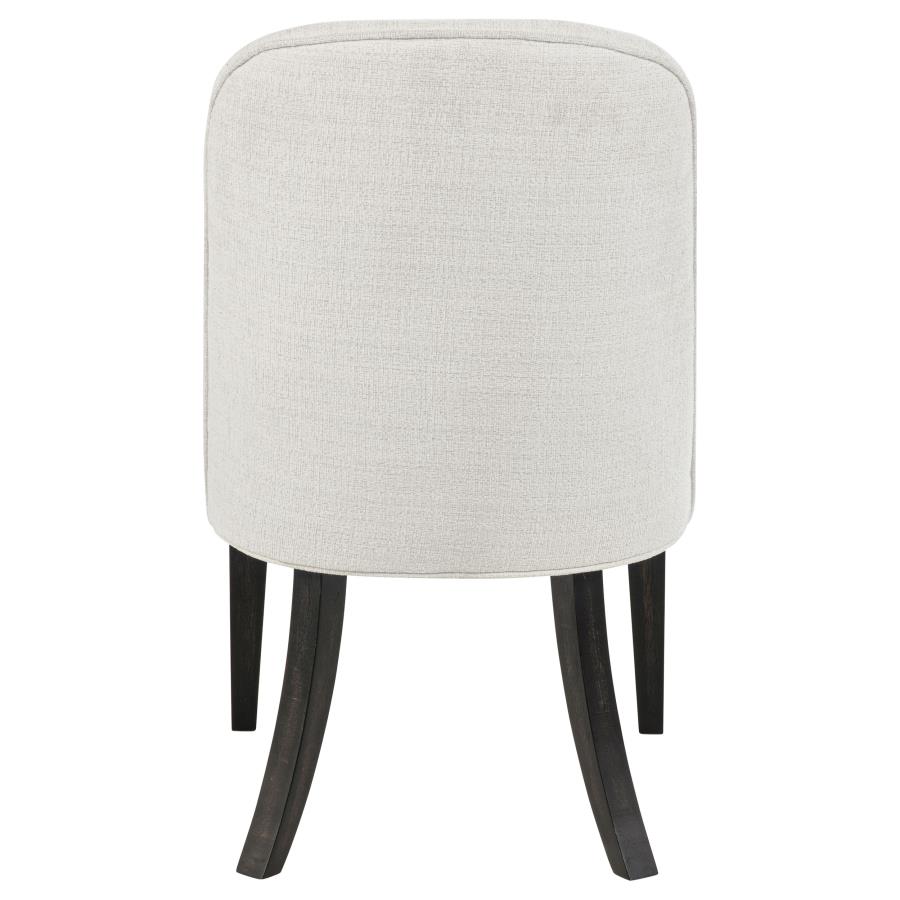 Leandro Upholstered Dining Side Chair Cream (Set of 2) view 8
