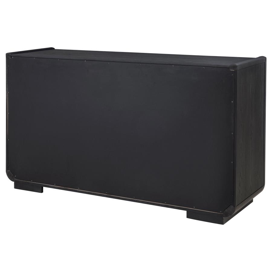 Leandro 2-drawer Dining Sideboard Server Burnished Black view 8