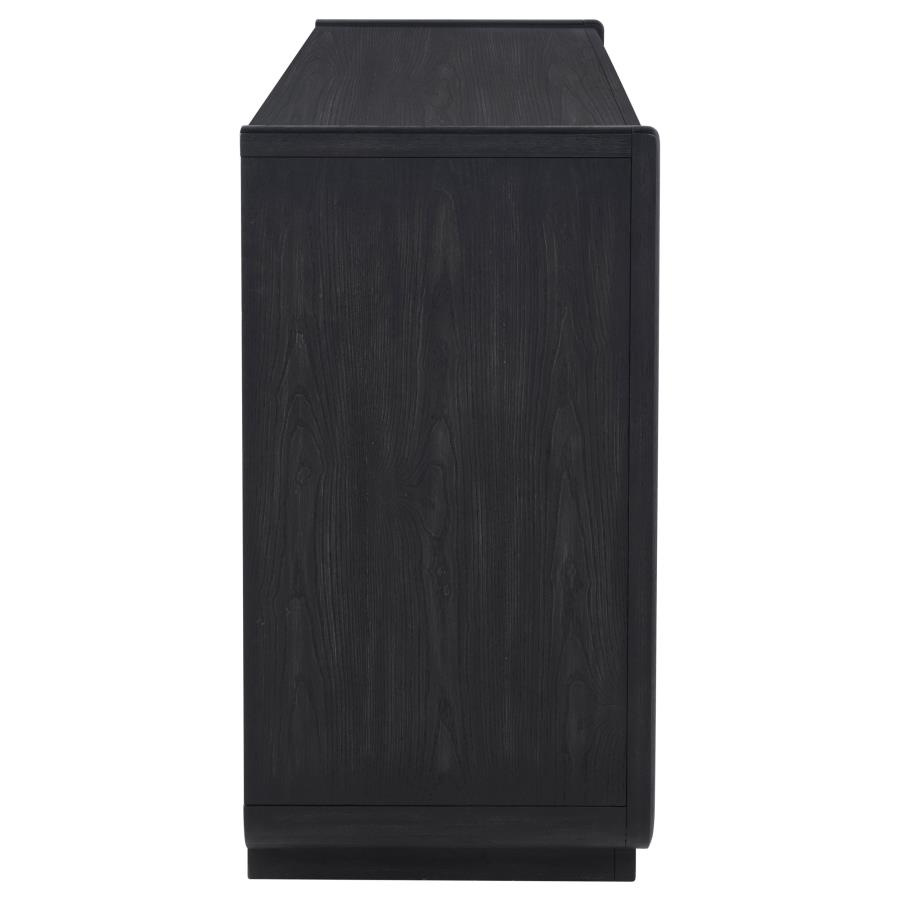 Leandro 2-drawer Dining Sideboard Server Burnished Black view 9