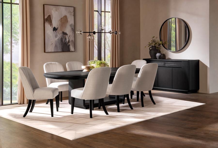 Leandro 2-drawer Dining Sideboard Server Burnished Black view 12