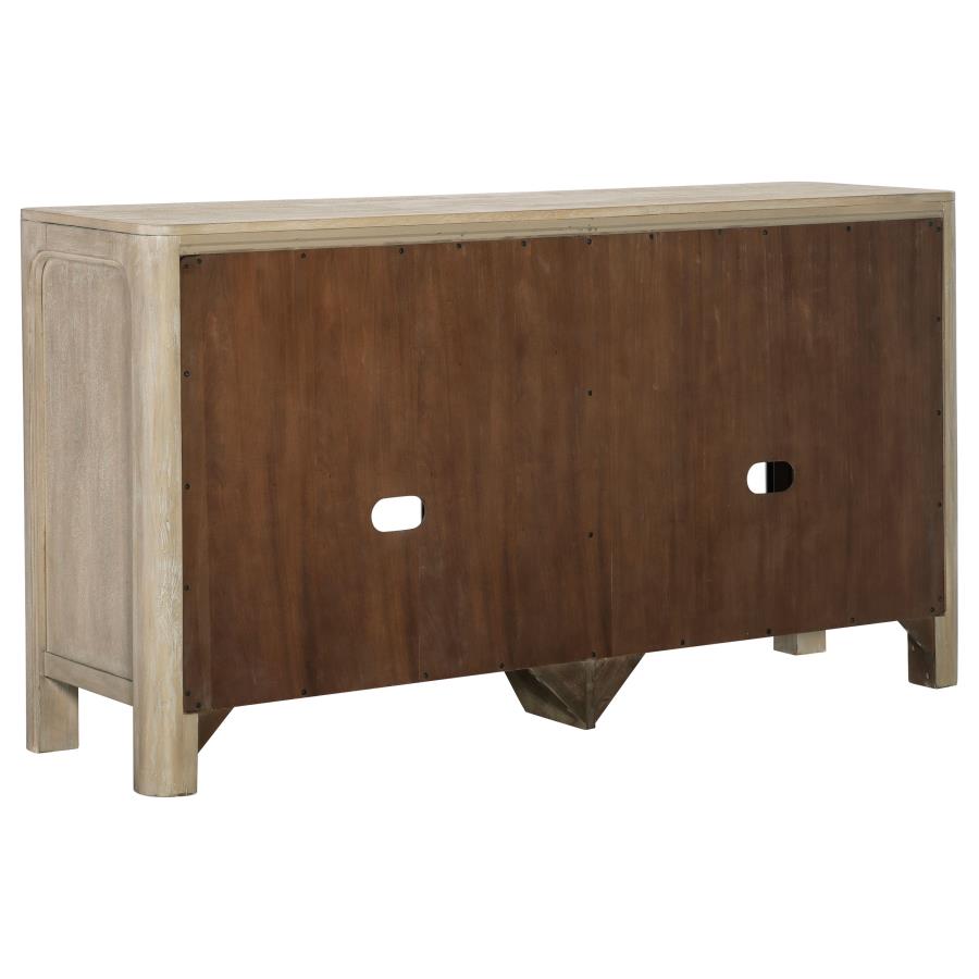 Solano Sliding Door Dining Sideboard Server Weathered Mango view 9