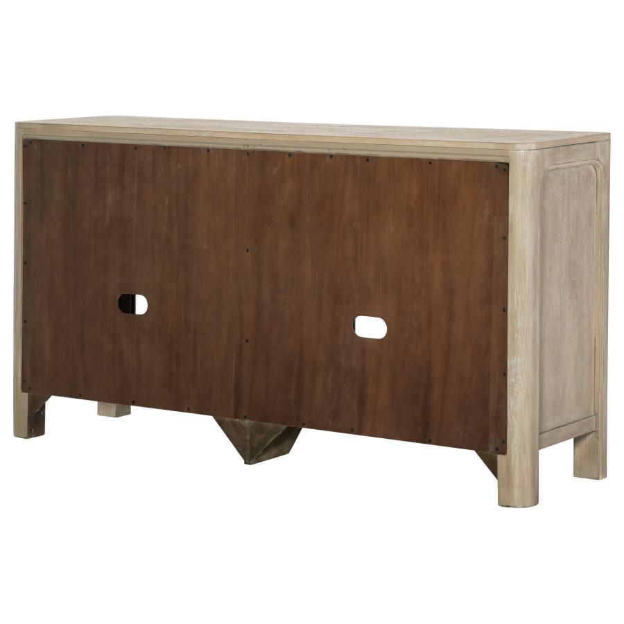 Solano Sliding Door Dining Sideboard Server Weathered Mango view 11