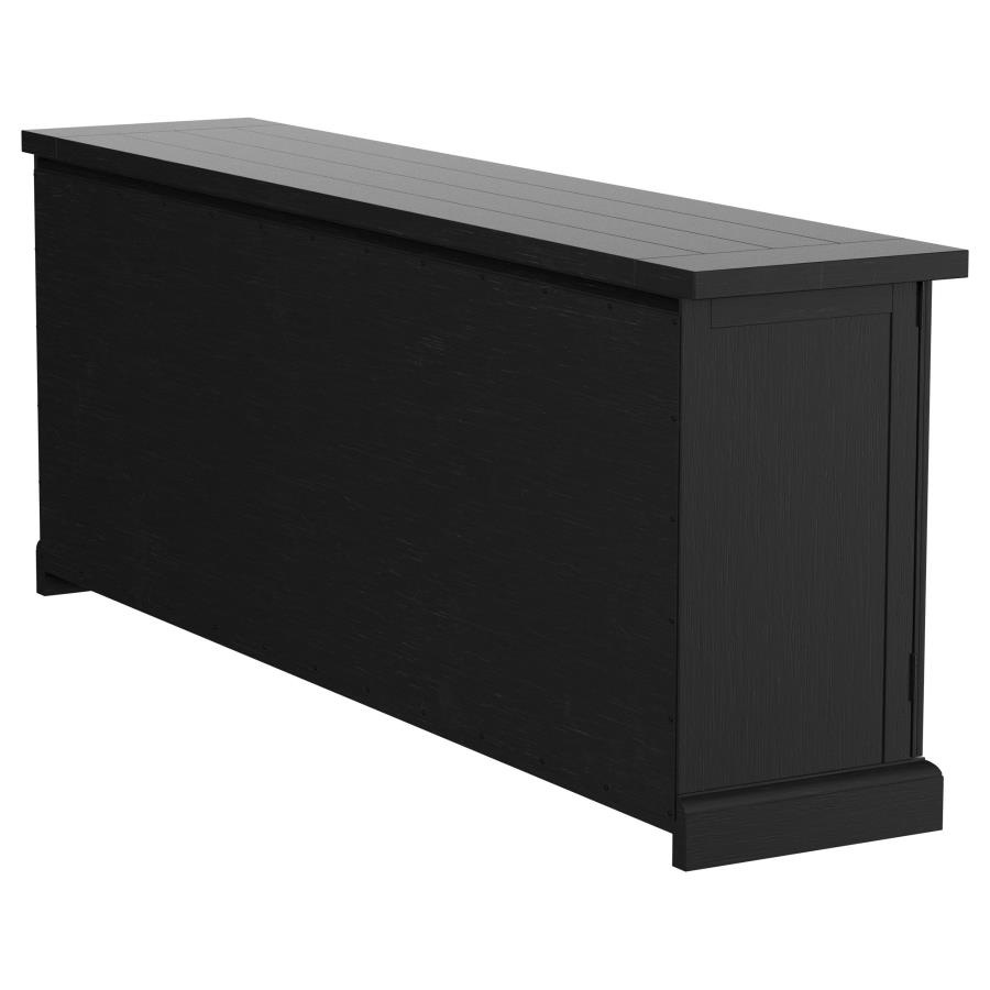 Florence 4-door Dining Sideboard Buffet Distressed Black view 9