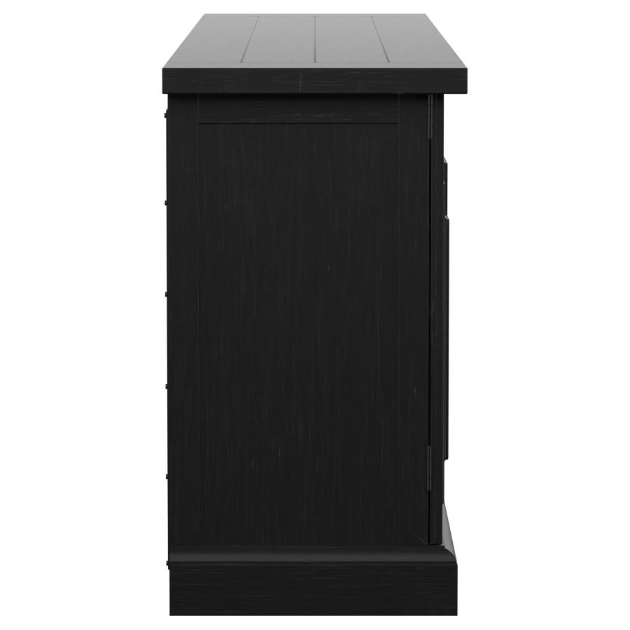 Florence 4-door Dining Sideboard Buffet Distressed Black view 10