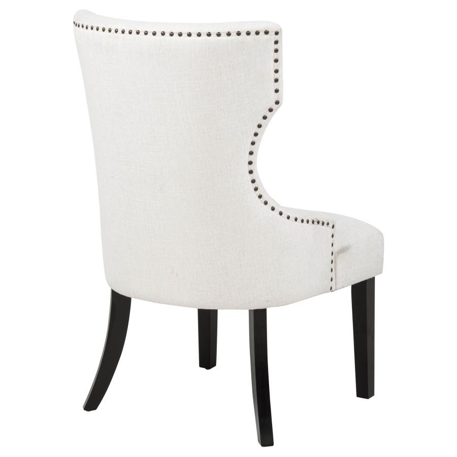 Baney Fabric Upholstered Dining Side Chair Cream and Black view 8