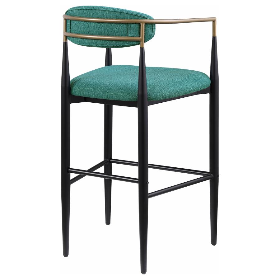 Tina Fabric Upholstered Bar Chair Green (Set of 2) view 8