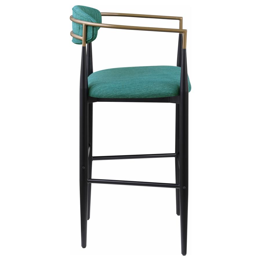 Tina Fabric Upholstered Bar Chair Green (Set of 2) view 9
