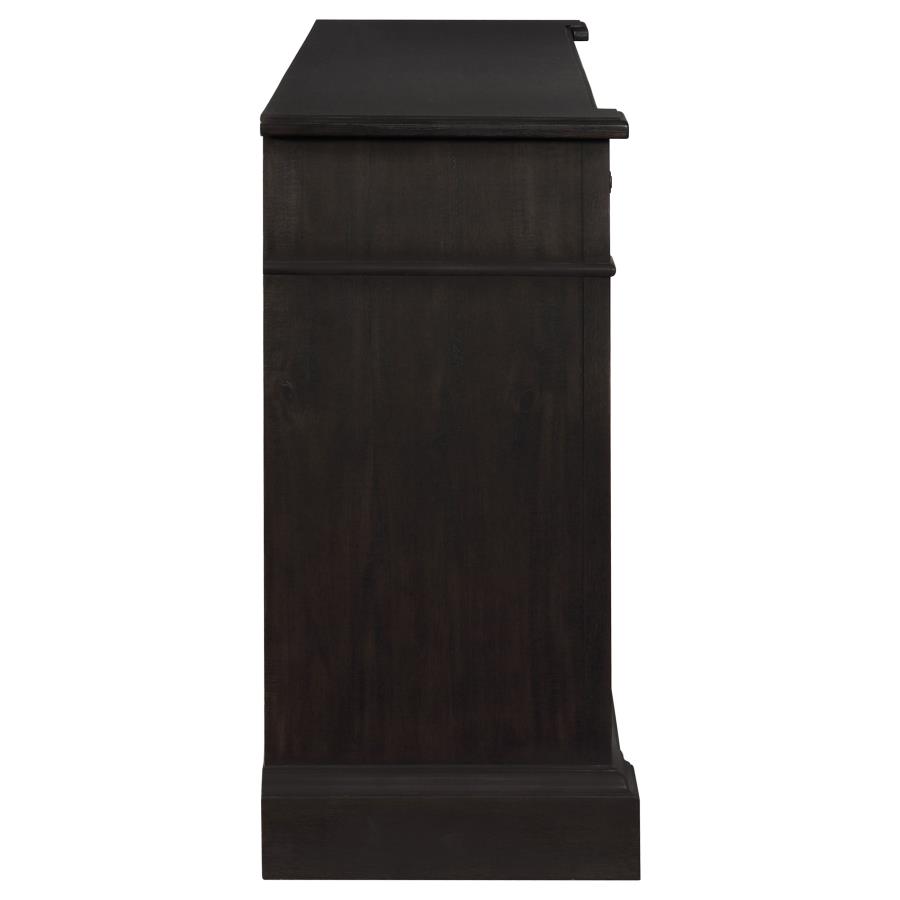 Phelps 2-door Sideboard Buffet Cabinet Distressed Noir view 9