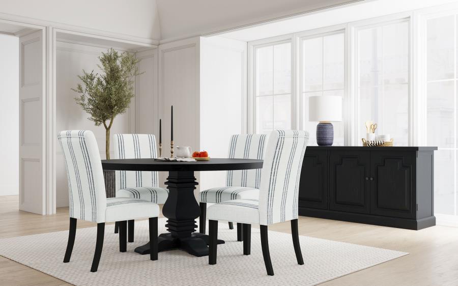 Herran Upholstered Dining Side Chair Beige (Set of 2) view 13