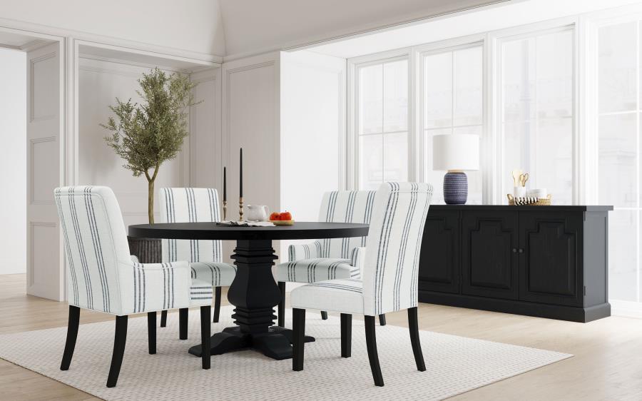 Herran Upholstered Dining Side Chair Beige (Set of 2) view 15