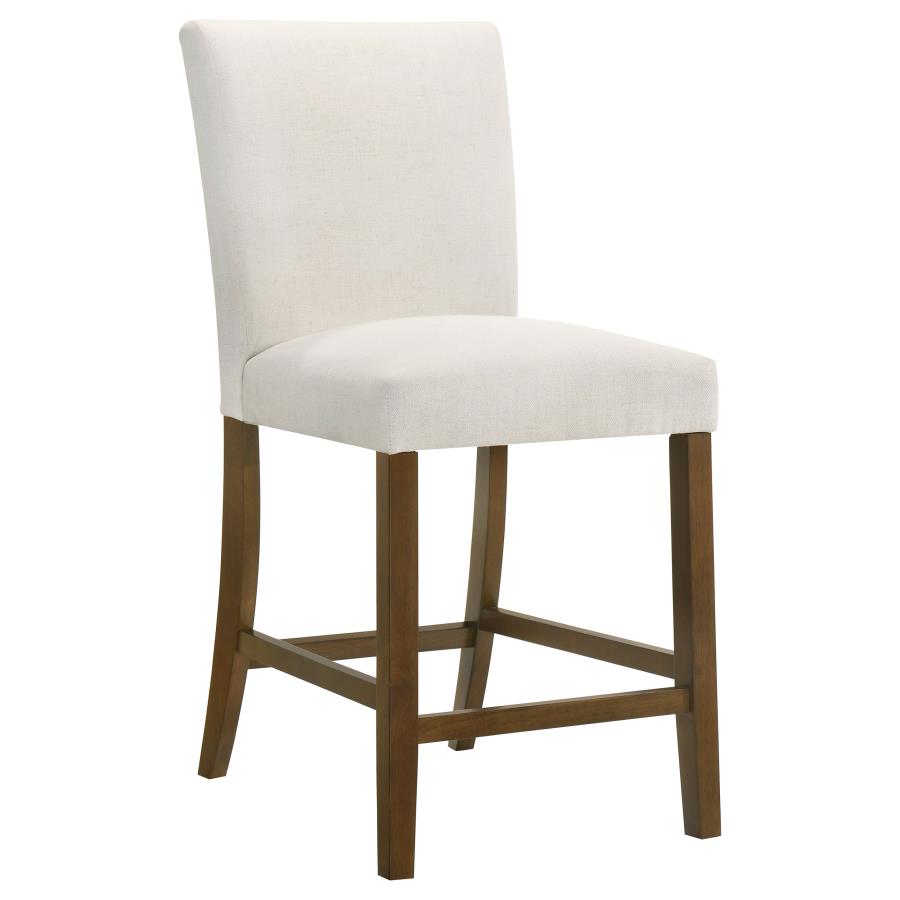 Paxton 5-piece Round Glass Top Counter Height Dining Set Beige view 8