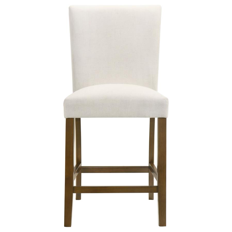 Paxton 5-piece Round Glass Top Counter Height Dining Set Beige view 9