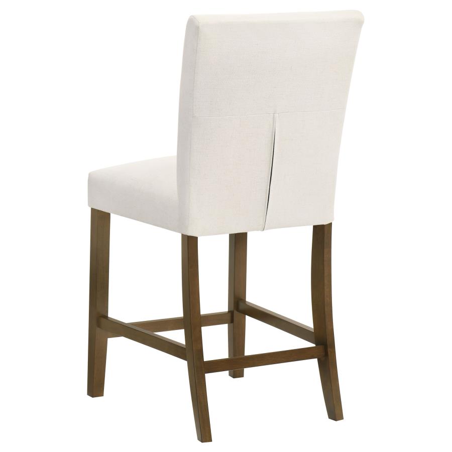Paxton 5-piece Round Glass Top Counter Height Dining Set Beige view 10