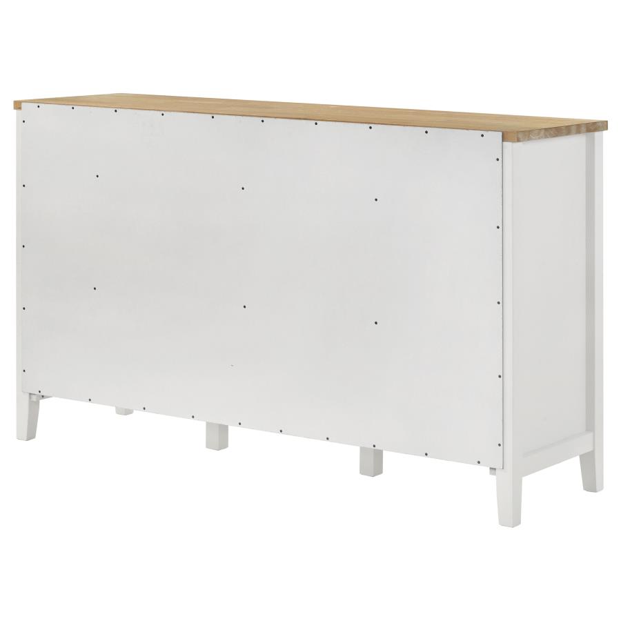 Hollis 2-door Dining Sideboard Buffet Storage Cabinet White view 9