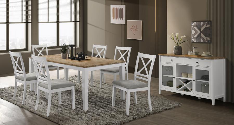Hollis 2-door Dining Sideboard Buffet Storage Cabinet White view 17
