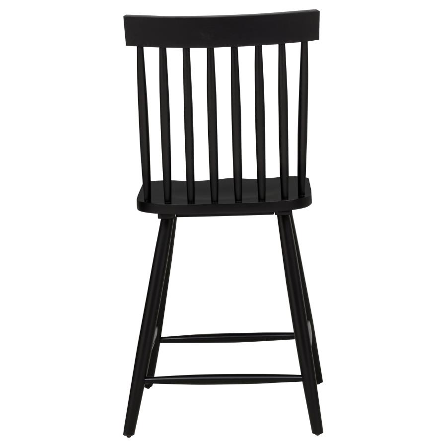 Andrews Windsor Counter Height Dining Side Chair Black (Set of 2) view 8
