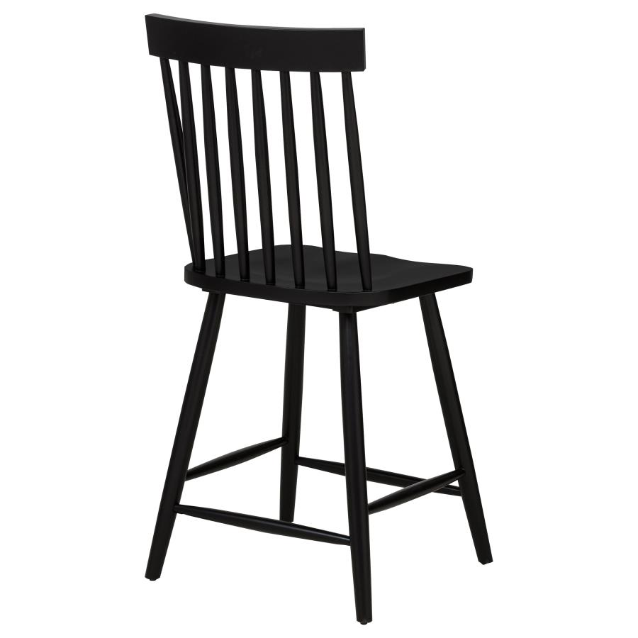 Andrews Windsor Counter Height Dining Side Chair Black (Set of 2) view 9