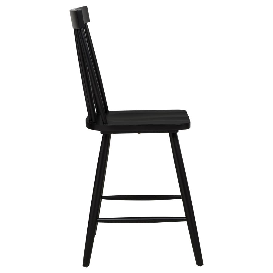 Andrews Windsor Counter Height Dining Side Chair Black (Set of 2) view 10
