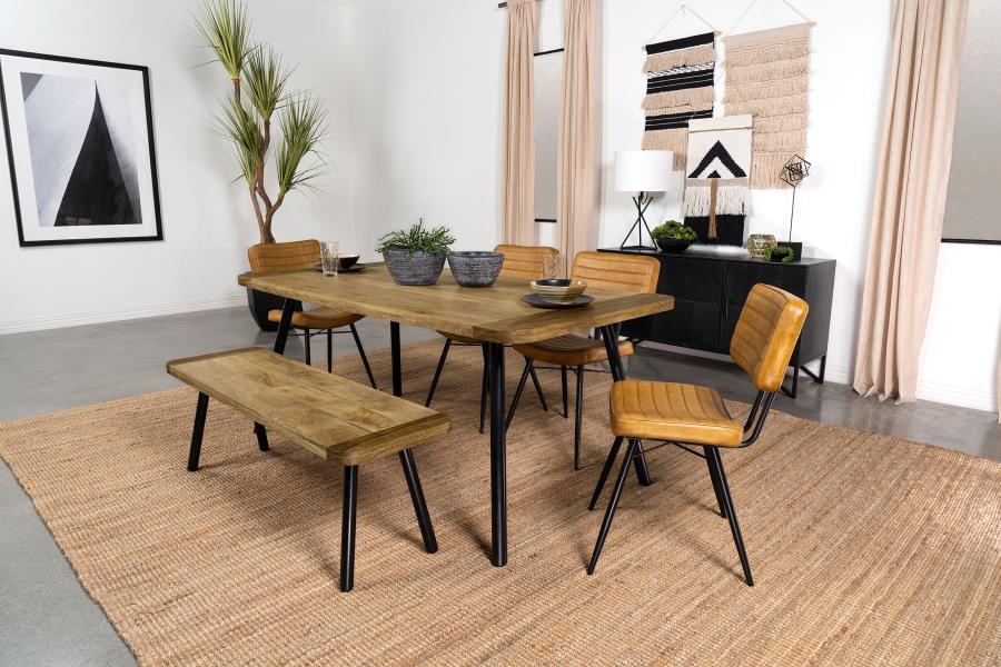 Maverick 70-inch Solid Wood Dining Table Natural Mango view 9