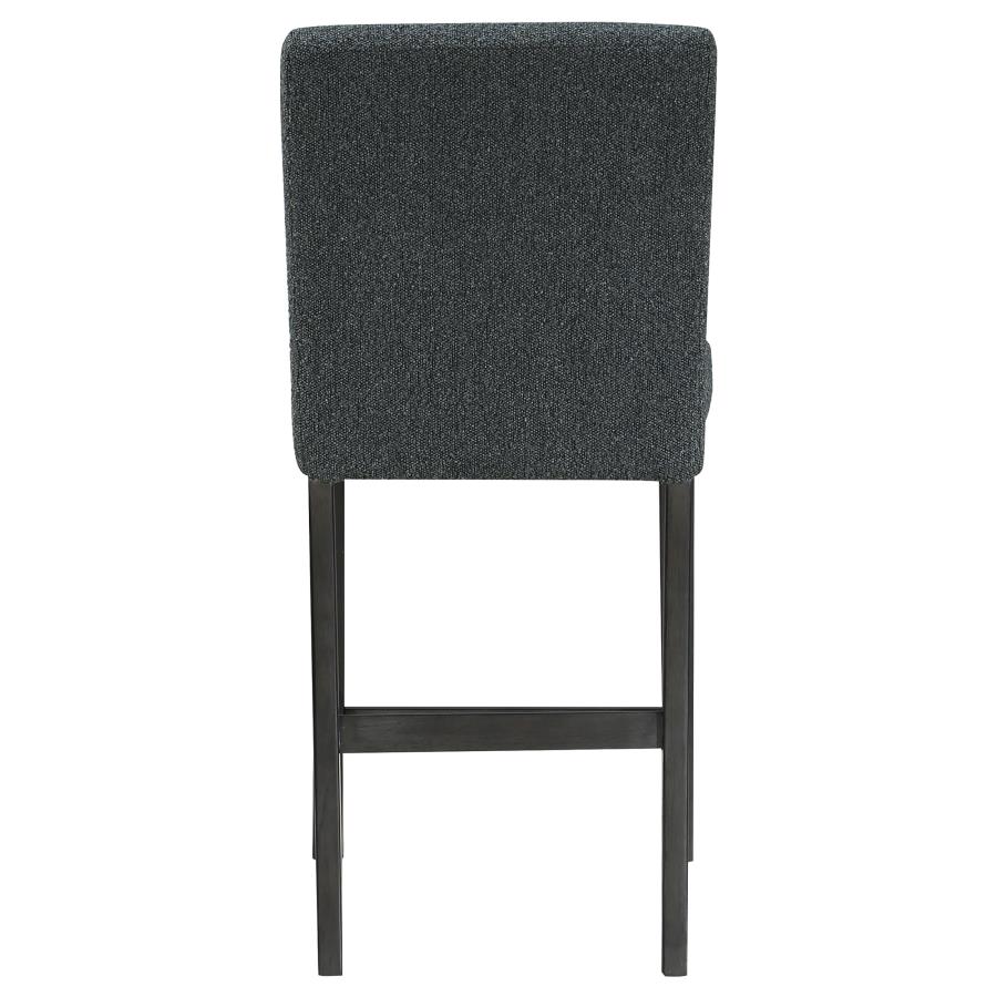 Alba Boucle Upholstered Counter Chair Black (Set of 2) view 8