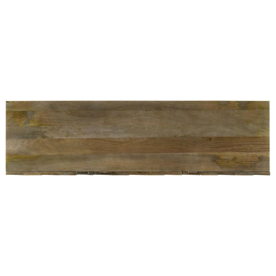 Tyler 3-door Solid Wood Sideboard Buffet Cabinet Mango Brown view 12