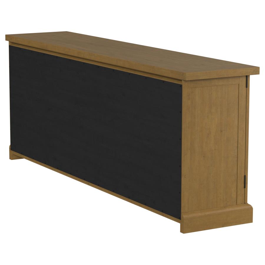 Florence 4-door Dining Sideboard Buffet Cabinet Rustic Honey view 9