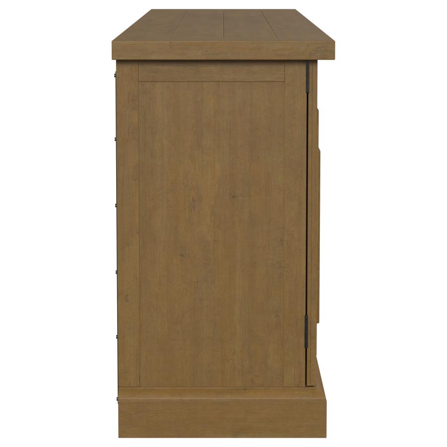 Florence 4-door Dining Sideboard Buffet Cabinet Rustic Honey view 10
