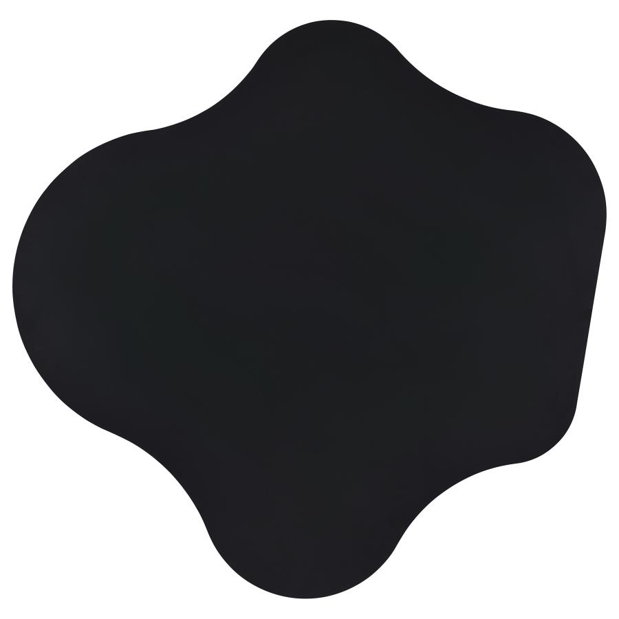 Keanu Curved 29-inch Cloud-Shaped Bistro Bar Table Black view 8