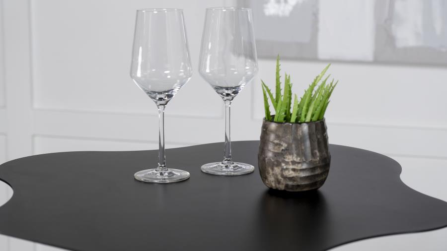 Keanu Curved 29-inch Cloud-Shaped Bistro Bar Table Black view 9