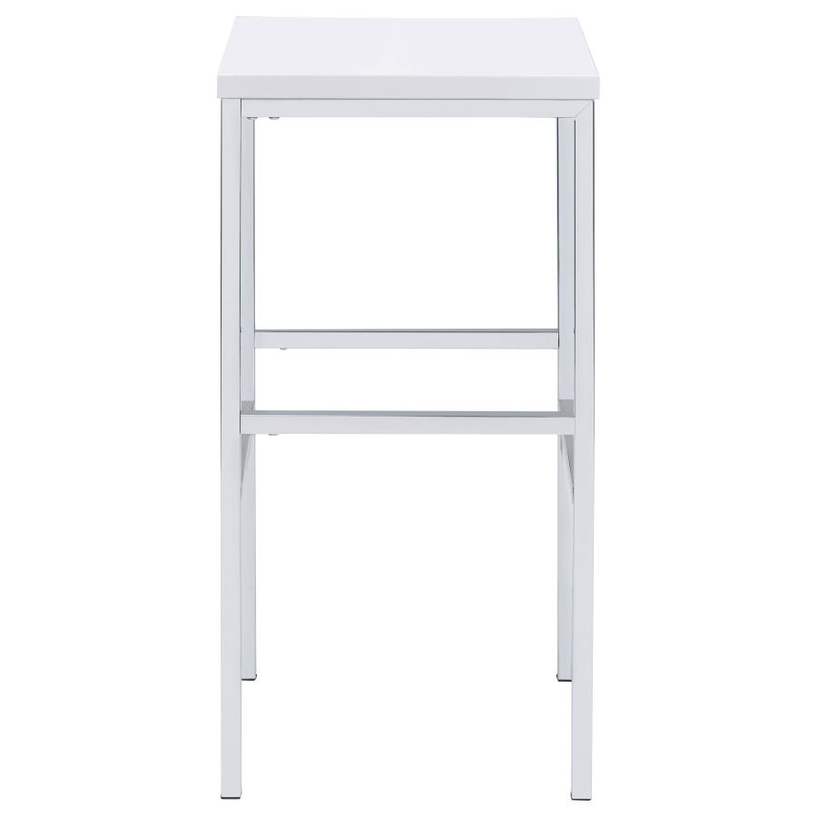 Natividad 5-piece Pub Height Bar Table Set White High Gloss view 8
