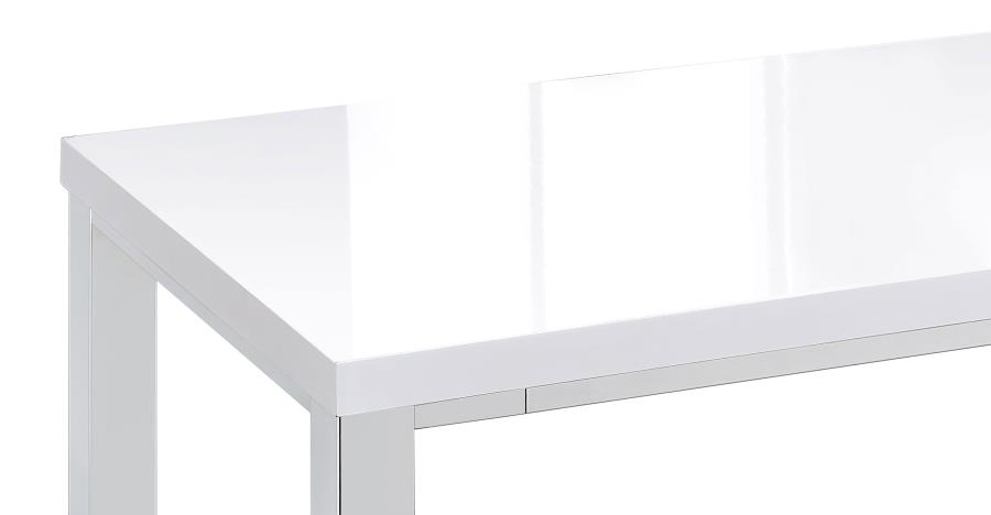 Natividad 5-piece Pub Height Bar Table Set White High Gloss view 9