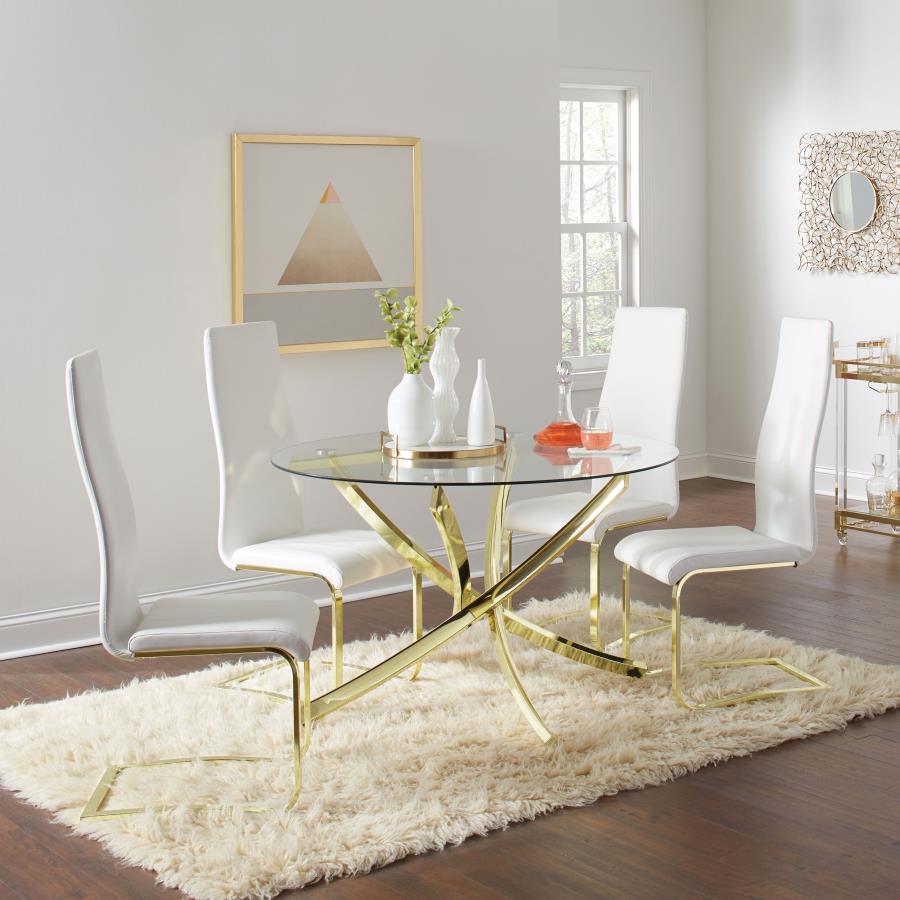 Montclair Upholstered Dining Side Chair White (Set of 4) view 15