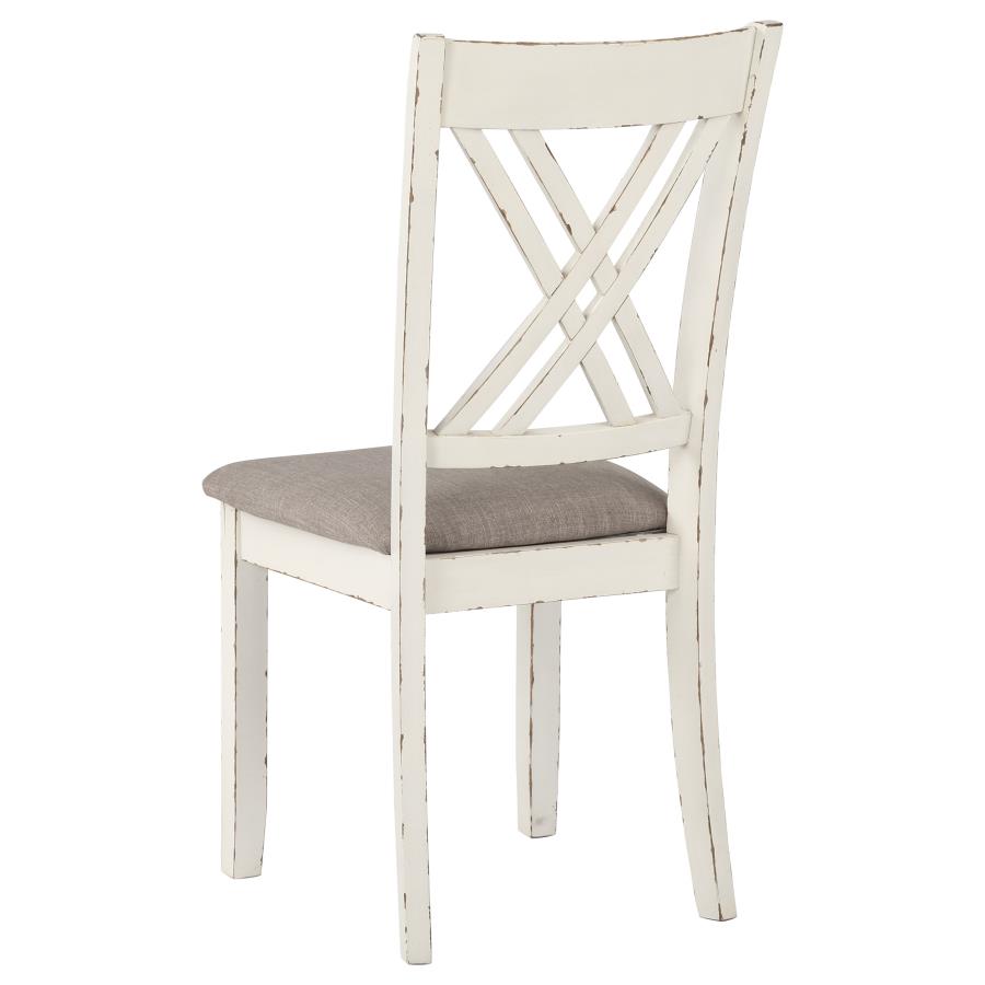 Fortress 7-piece Rectangular Dining Set Vintage Vanilla view 9