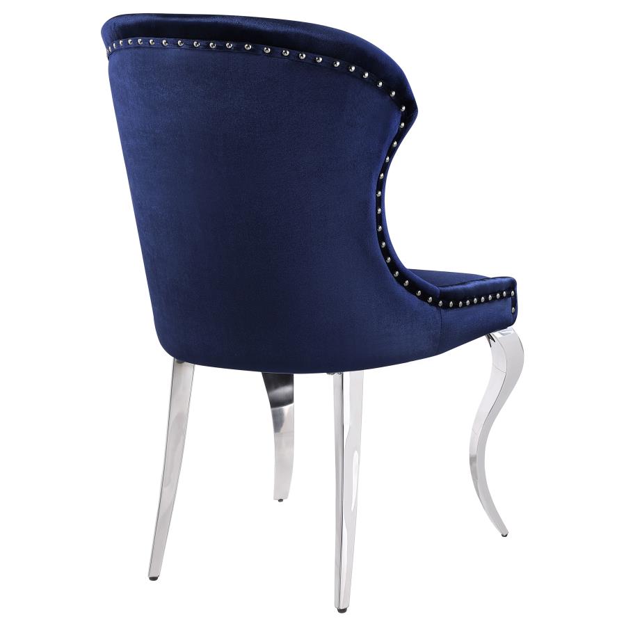 Cheyanne Upholstered Dining Side Chair Ink Blue (Set of 2) view 8