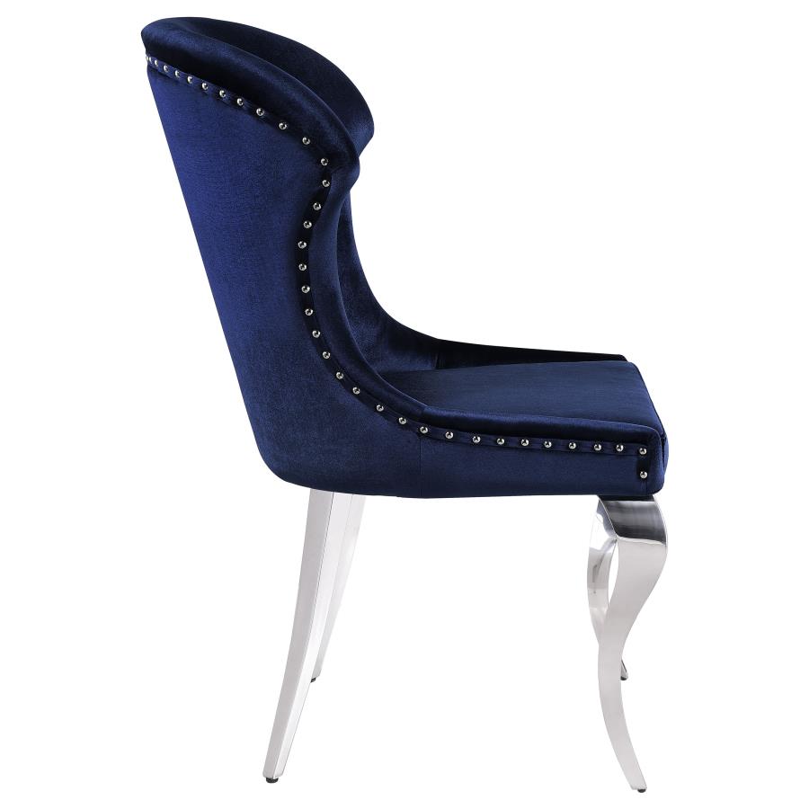 Cheyanne Upholstered Dining Side Chair Ink Blue (Set of 2) view 9