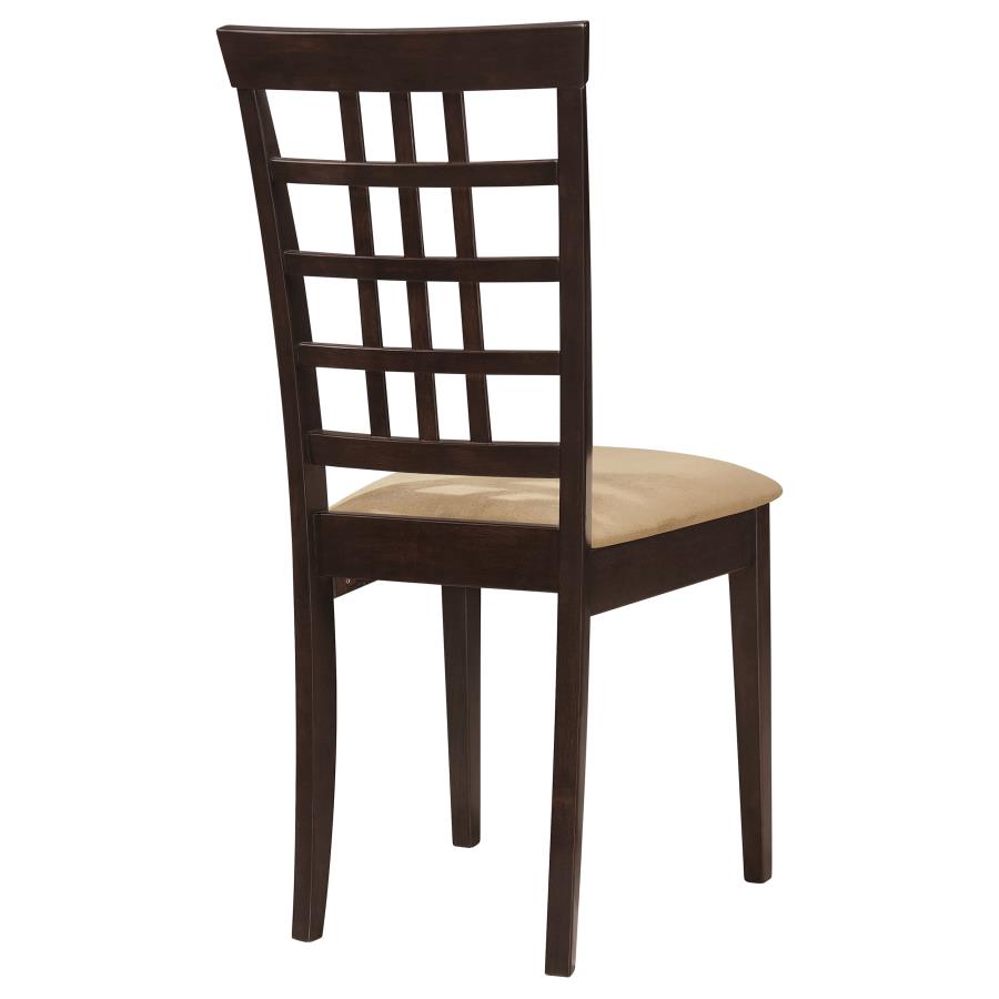 Kelso Lattice Back Dining Side Chair Cappuccino (Set of 2) view 8