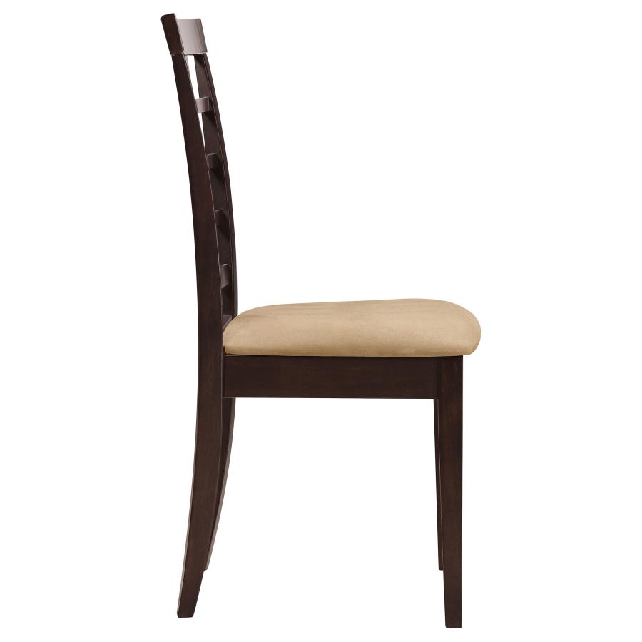 Kelso Lattice Back Dining Side Chair Cappuccino (Set of 2) view 9