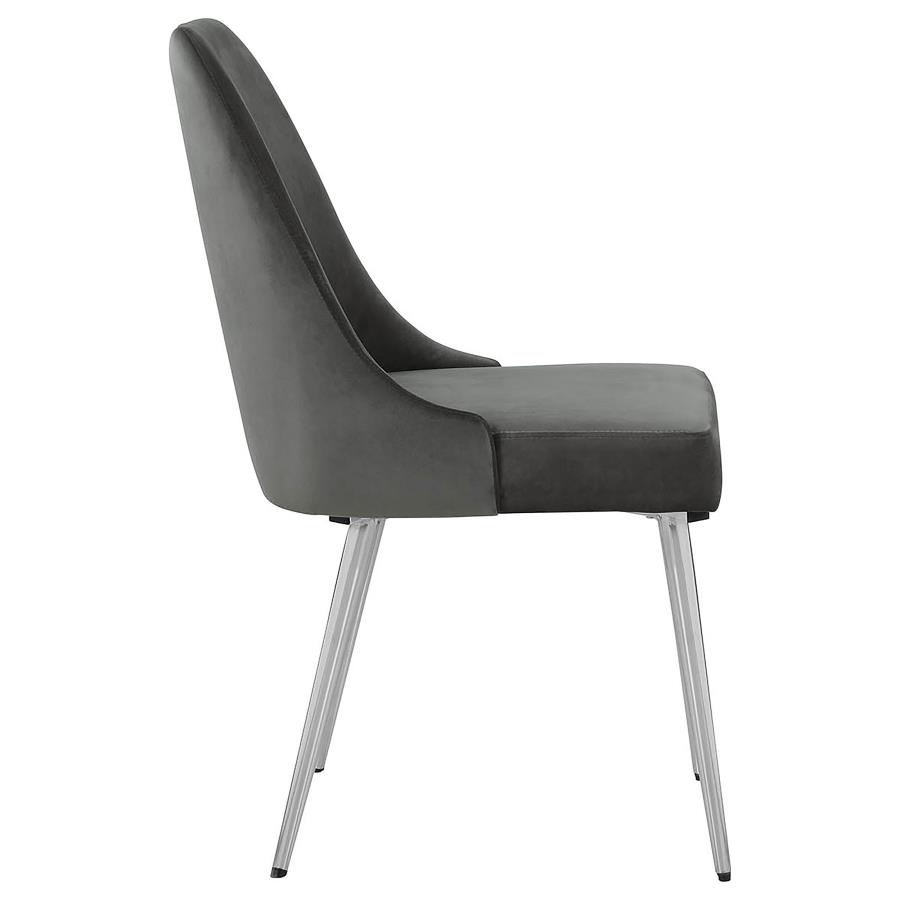 Cabianca Upholstered Dining Side Chair Grey (Set of 2) view 10