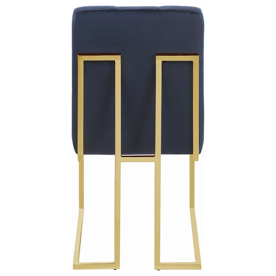 Cisco Velvet Upholstered Dining Side Chair Gold (Set of 2) view 8