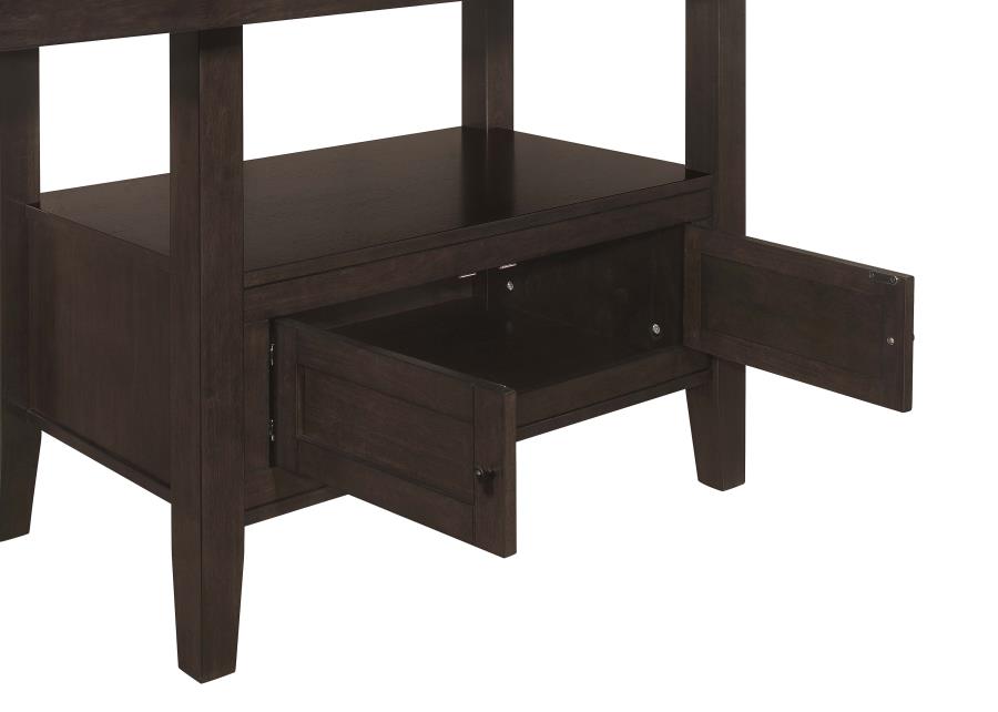 Prentiss 78-inch Extension Counter Dining Table Cappuccino view 8