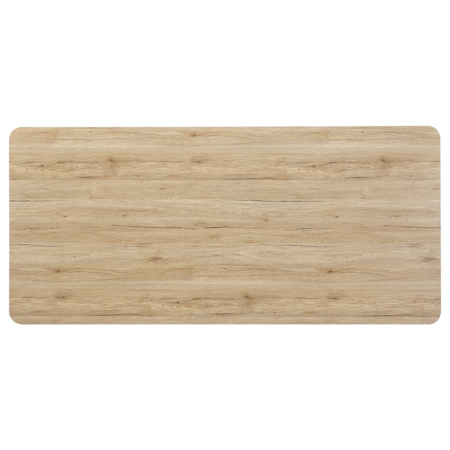 Altus 80-inch Composite Wood Dining Table Natural Oak view 10
