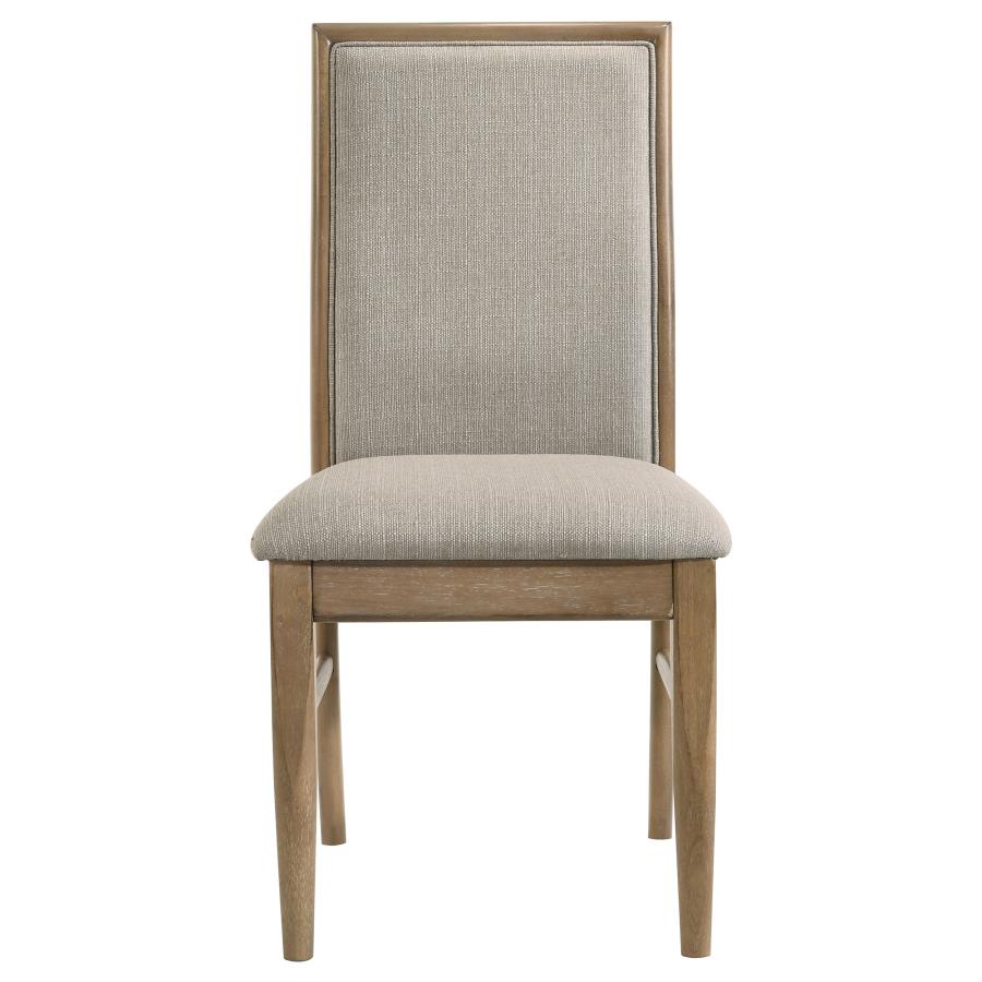 Adina 9-piece Extension Dining Set Distressed Light Brown view 8