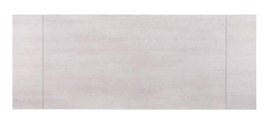 Vesa 97-inch Glass Top Extension Dining Table Beige view 11