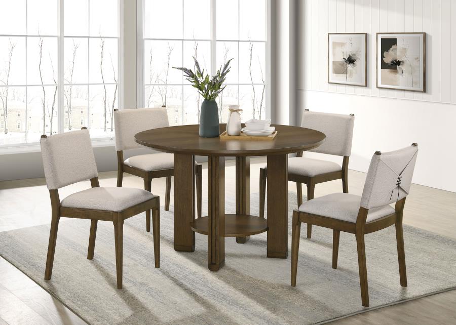 Ottowa Upholstered Dining Side Chair Brown (Set of 2) view 15