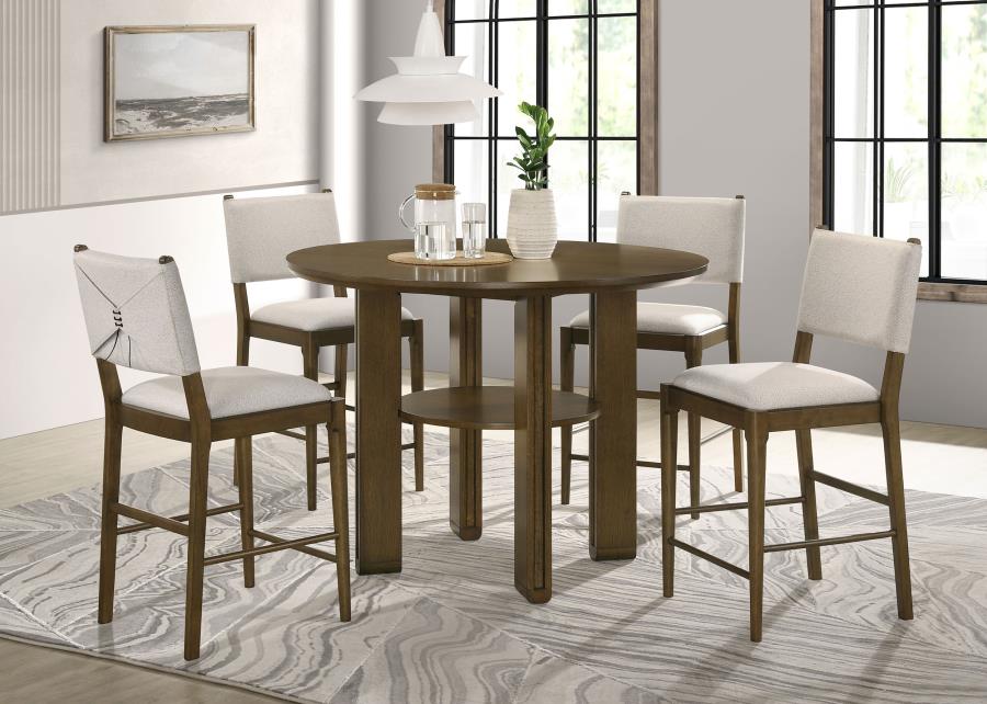 Ottowa 47-inch Round Counter Height Dining Table Brown view 8