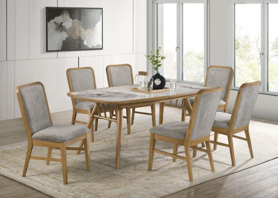 Croyden 73-inch Rectangular Dining Table Weathered Natural view 11