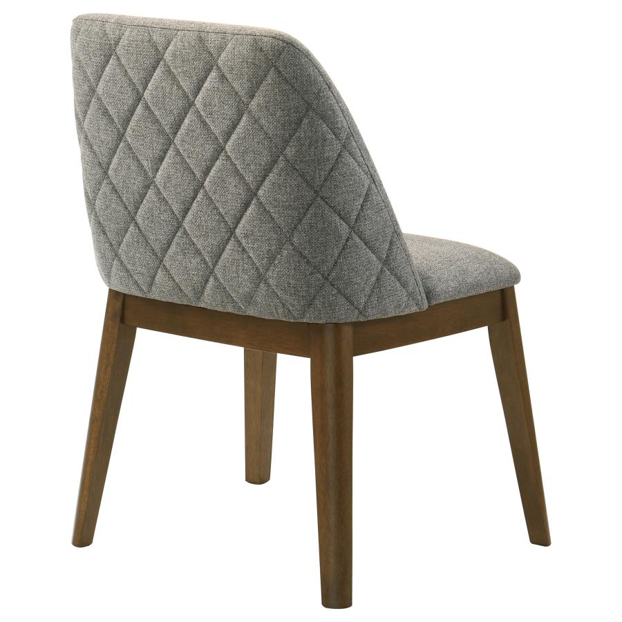 Franklin Upholstered Dining Side Chair Grey (Set of 2) view 8